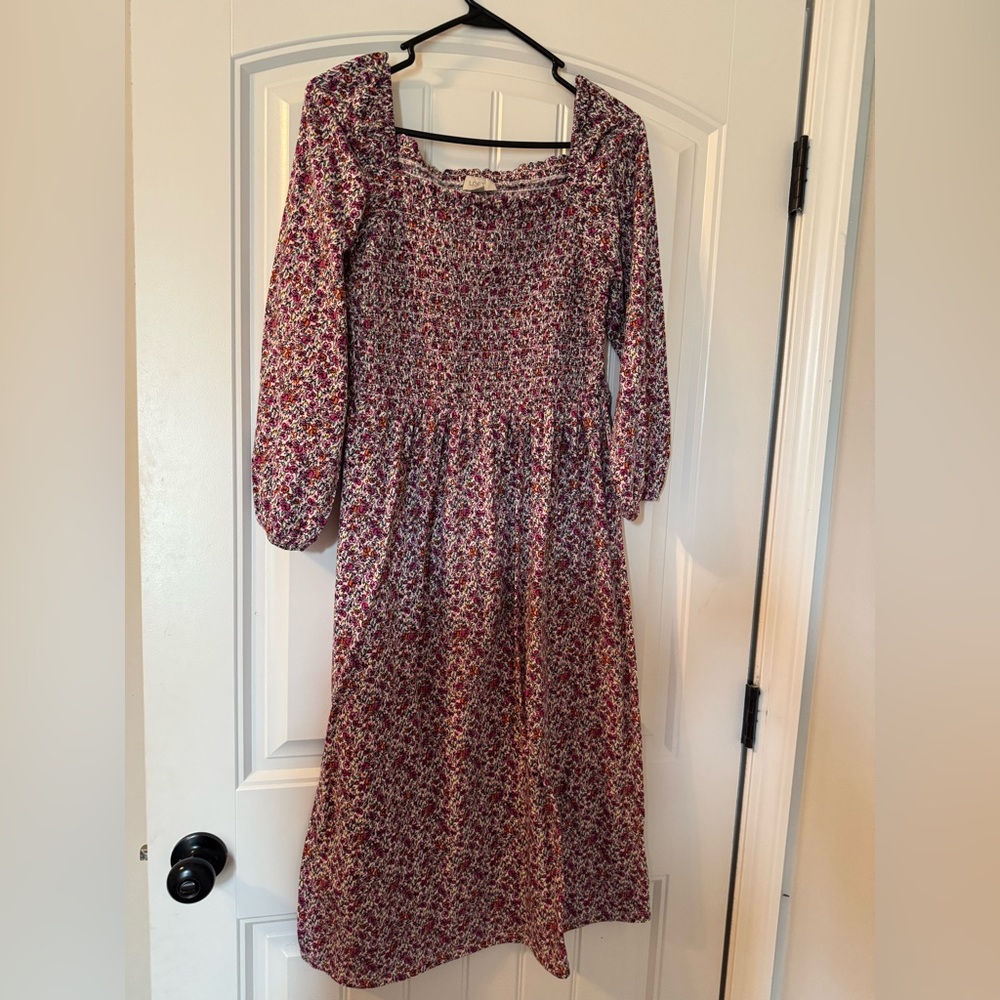 Loft Multicolor Patterned Knit Midi Dress. Perfec… - image 1